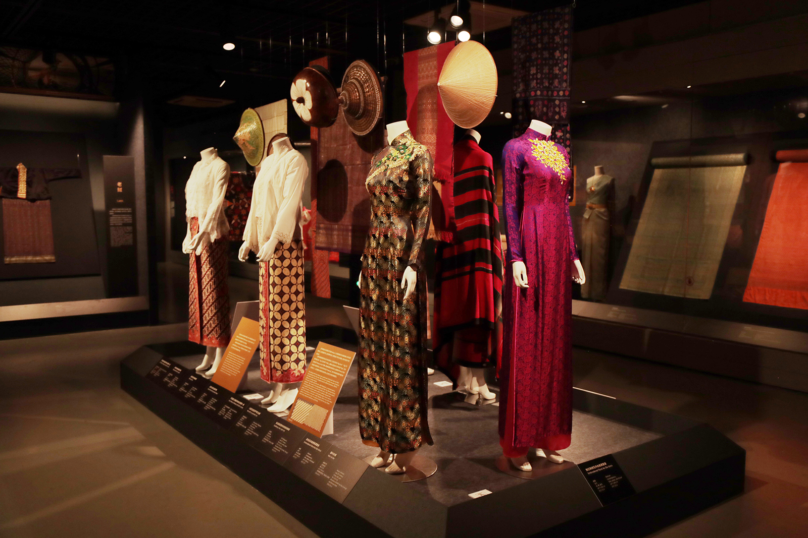 Costumes from Indonesia are on display at the 