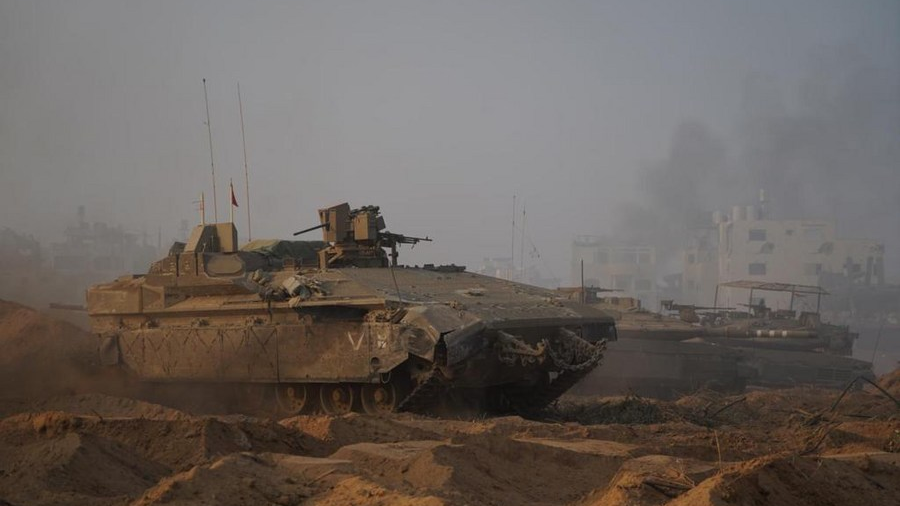 Israeli troops continue ground operations in Gaza Strip, released by Israel Defense Forces, November 7, 2023. /Xinhua