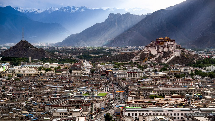 The city view in Lhasa, southwest China's Xizang Autonomous Region, June 15, 2023. /Xinhua