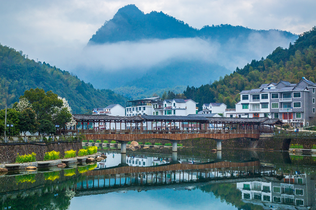 Xiajiang Village in Chun'an County, east China's Zhejiang Province. /CFP