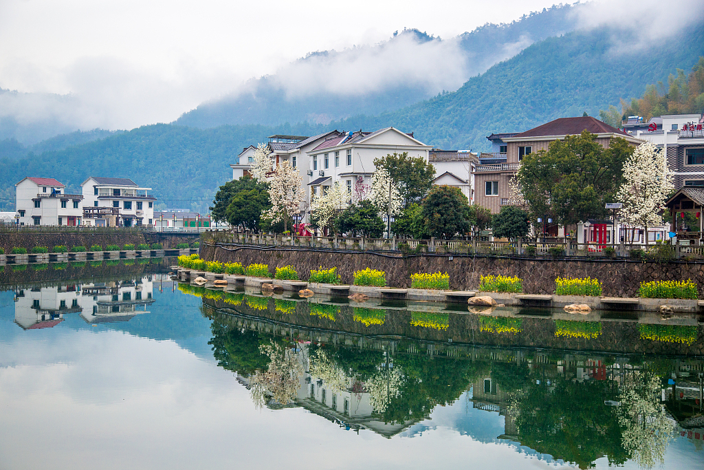 Xiajiang Village in Chun'an County, east China's Zhejiang Province. /CFP