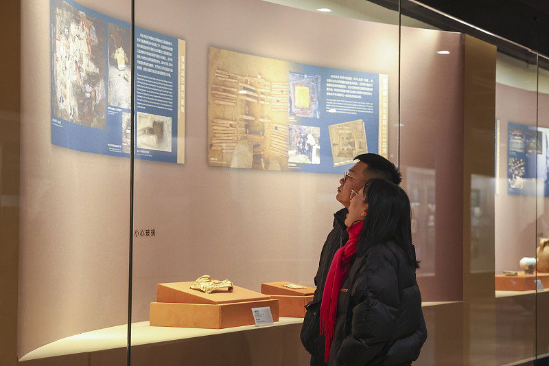 Residents visit the Palace Museum to enjoy a themed exhibition in Beijing, November 11, 2023. /CFP