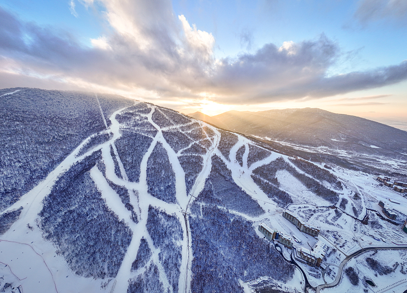 A breathtaking view is captured at the Beidahu Ski Resort, in Jilin City, Jilin Province, November 10, 2023. /CFP