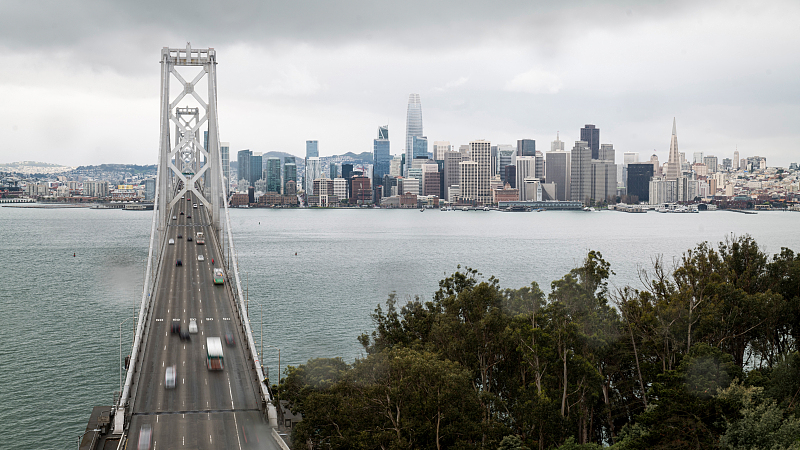 The Bay Bridge in San Francisco, California, the United States. /CFP