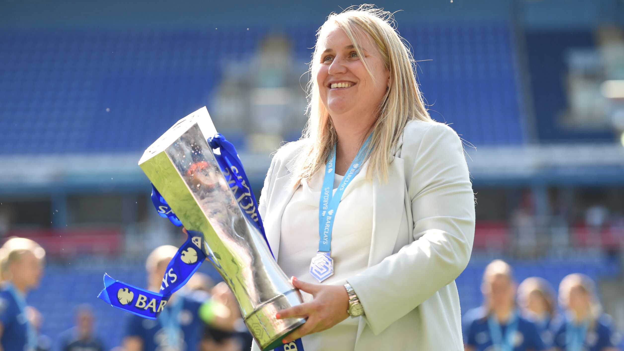 Emma Hayes has led Chelsea to six WSL titles, five FA Cups, two Continental Cups. /CFP