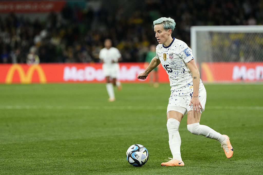 Megan Rapinoe, who debuted for the USA in 2006, has retired from the team after the 2023 Women's World Cup. /CFP