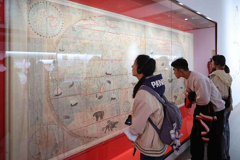 Visitors attend a special exhibition marking the 90th anniversary of the Nanjing Museum in Nanjing City, Jiangsu Province, November 7, 2023. /CFP