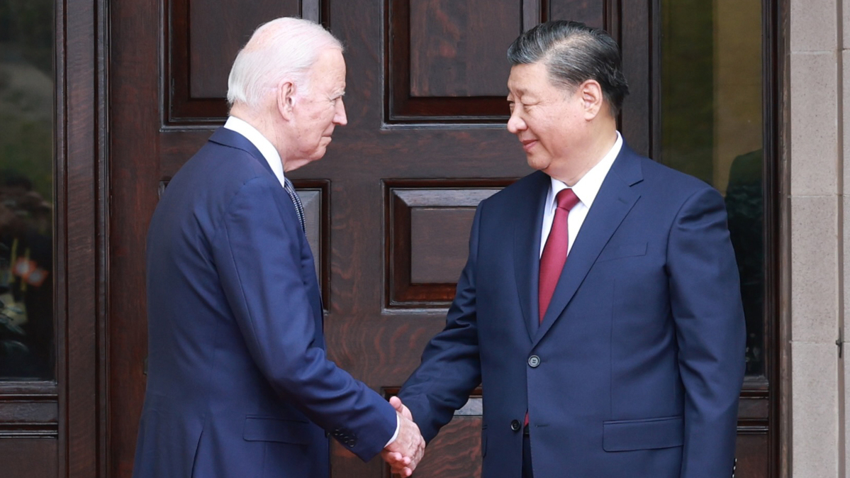 Chinese President Xi Jinping meets with U.S. President Joe Biden at Filoli Estate in the U.S. state of California, November 15, 2023. /Xinhua