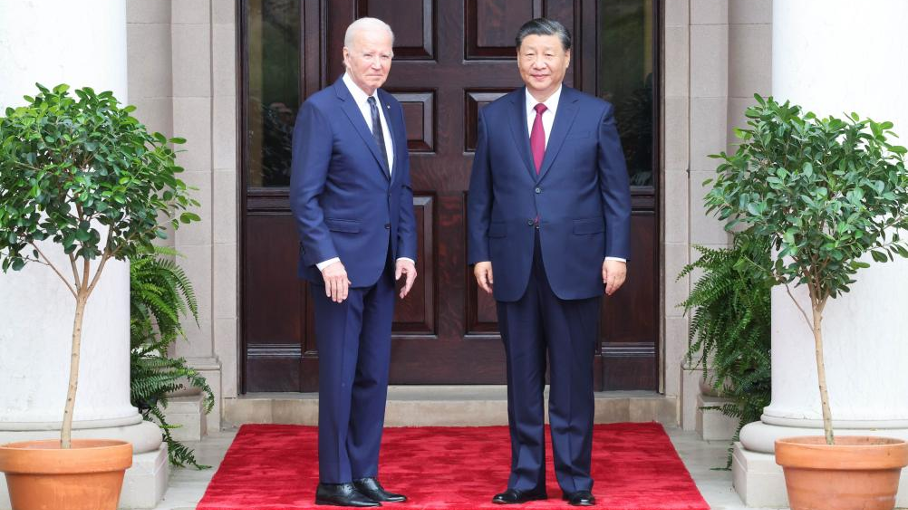 Chinese President Xi Jinping meets with U.S. President Joe Biden at Filoli Estate in California, U.S., November 15, 2023. /Xinhua