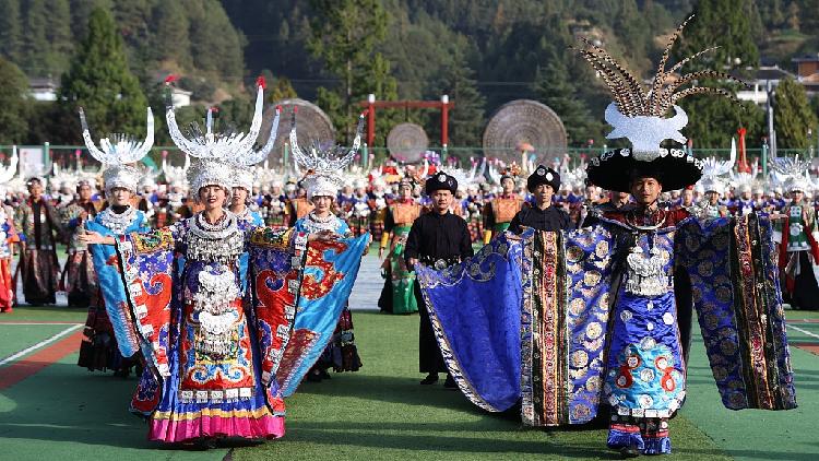 Miao people celebrate New Year and Guzang Festival in southwest China ...