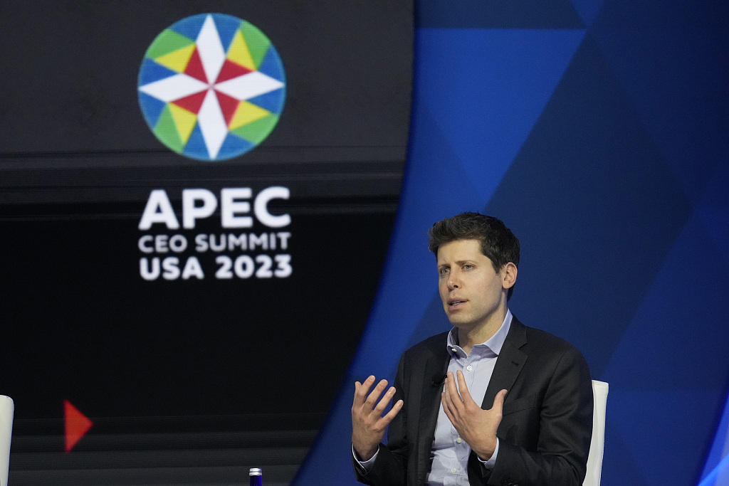 Sam Altman participates in a discussion during the Asia-Pacific Economic Cooperation (APEC) CEO Summit, in San Francisco, United States, November 16, 2023. /CFP