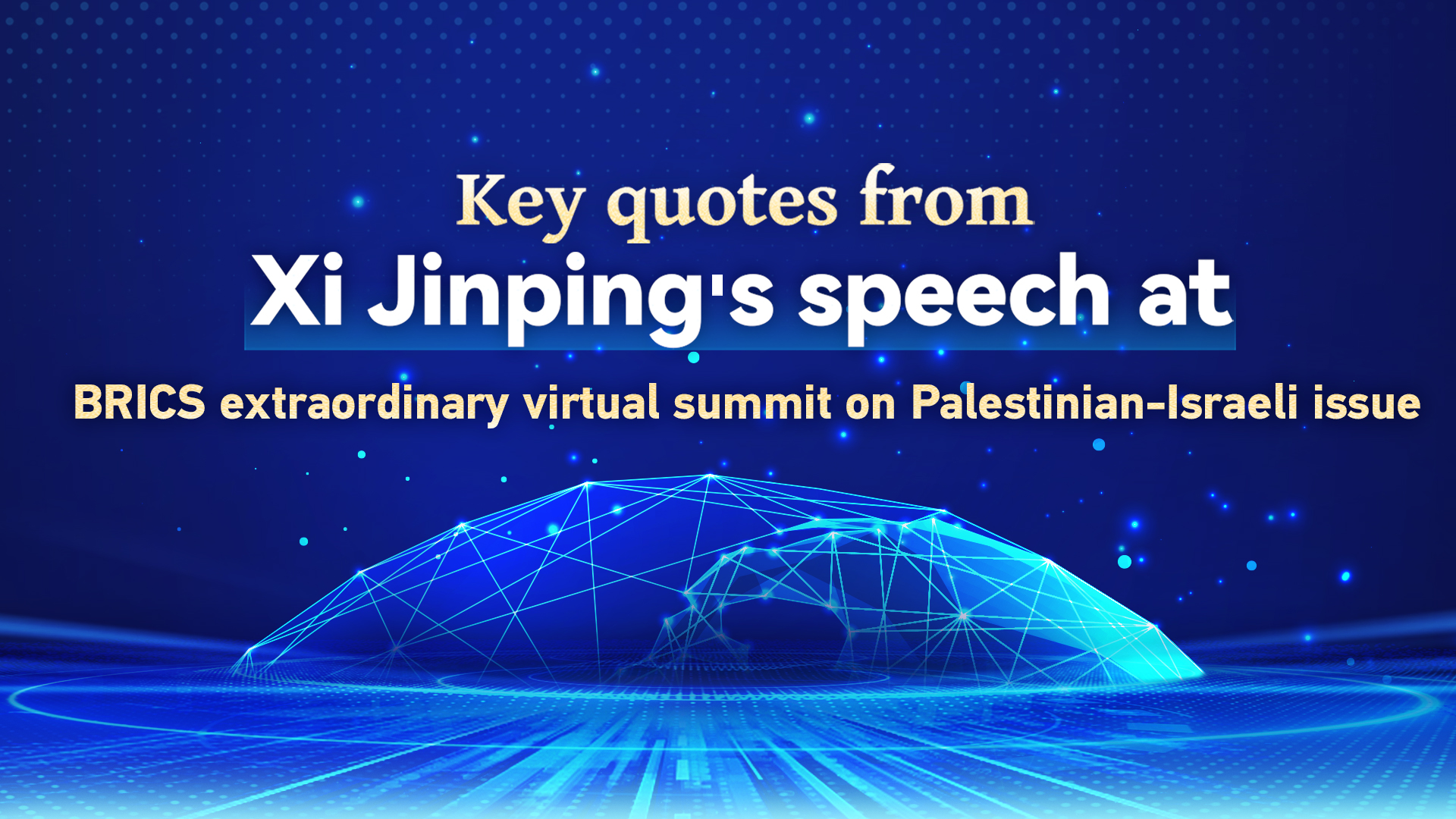 Xi Jinping's key quotes from BRICS summit on Palestinian-Israeli issue