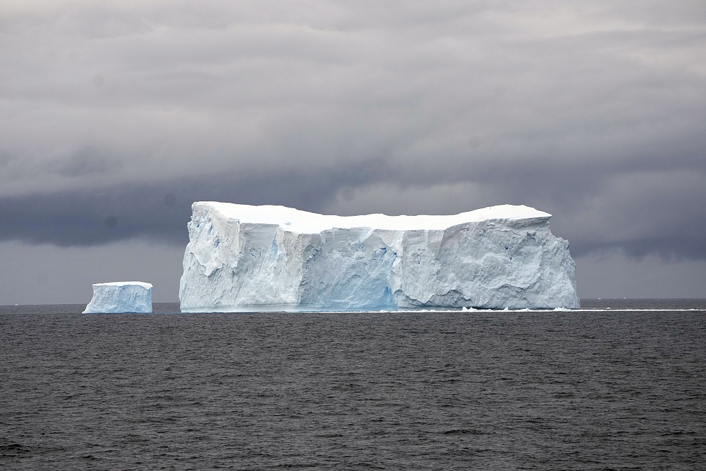 Icebergs float at Bransfield Strait, South Shetlands, Antarctica on November 23, 2023. /CFP