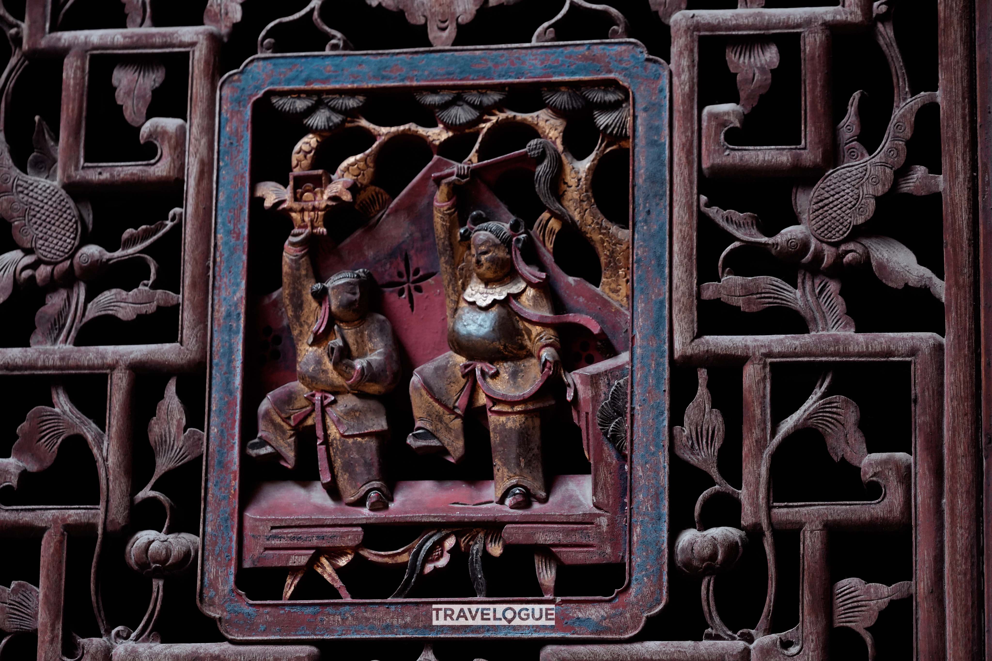 Ancient wood carvings are seen in Anhui Province. /CGTN