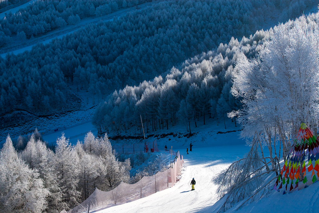 A fairyland-like skiing resort in the city of Zhangjiakou in north China's Hebei Province. /CFP