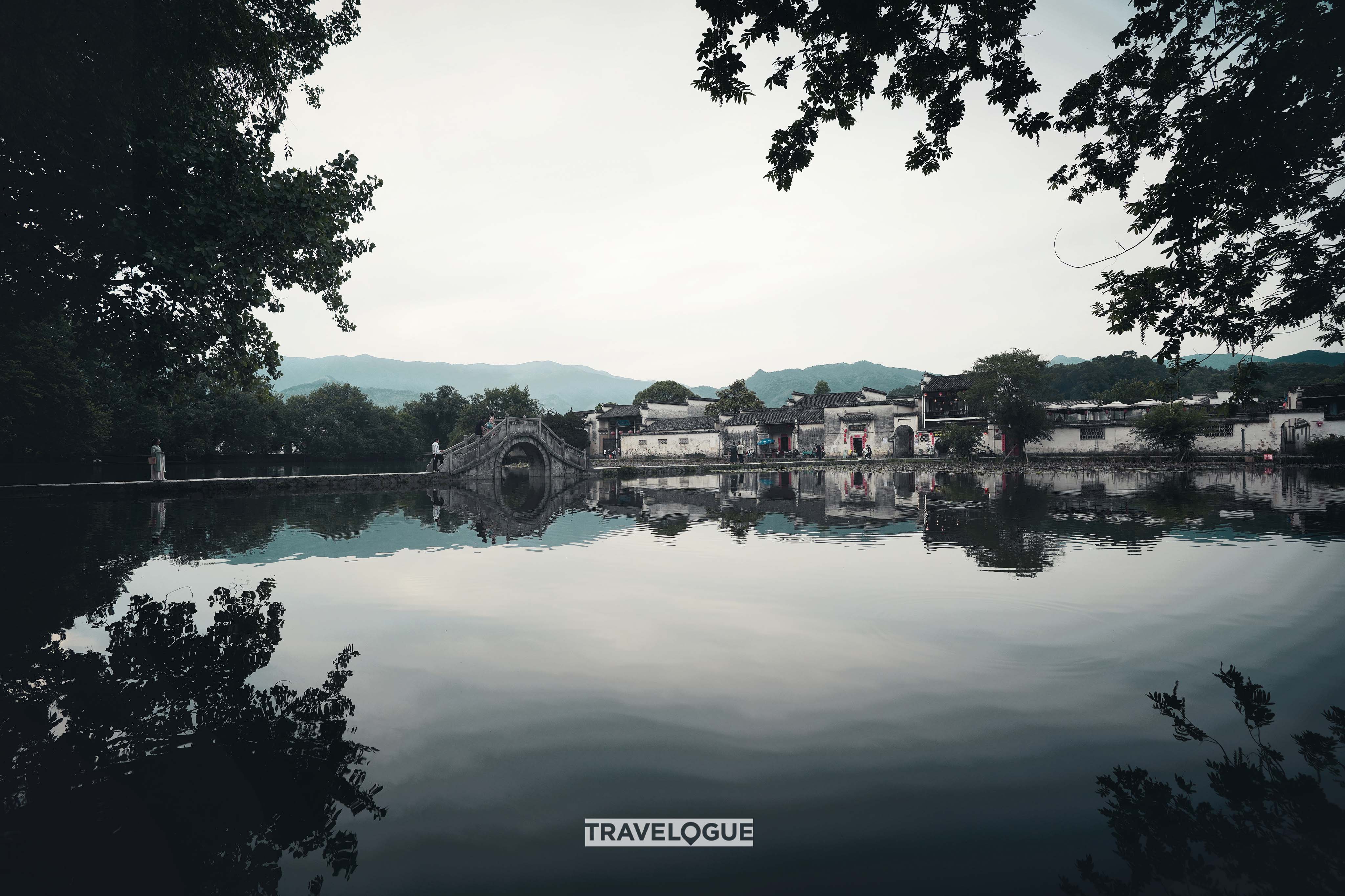 An unobstructed view of Hongcun Village, east China's Anhui Province. /CGTN