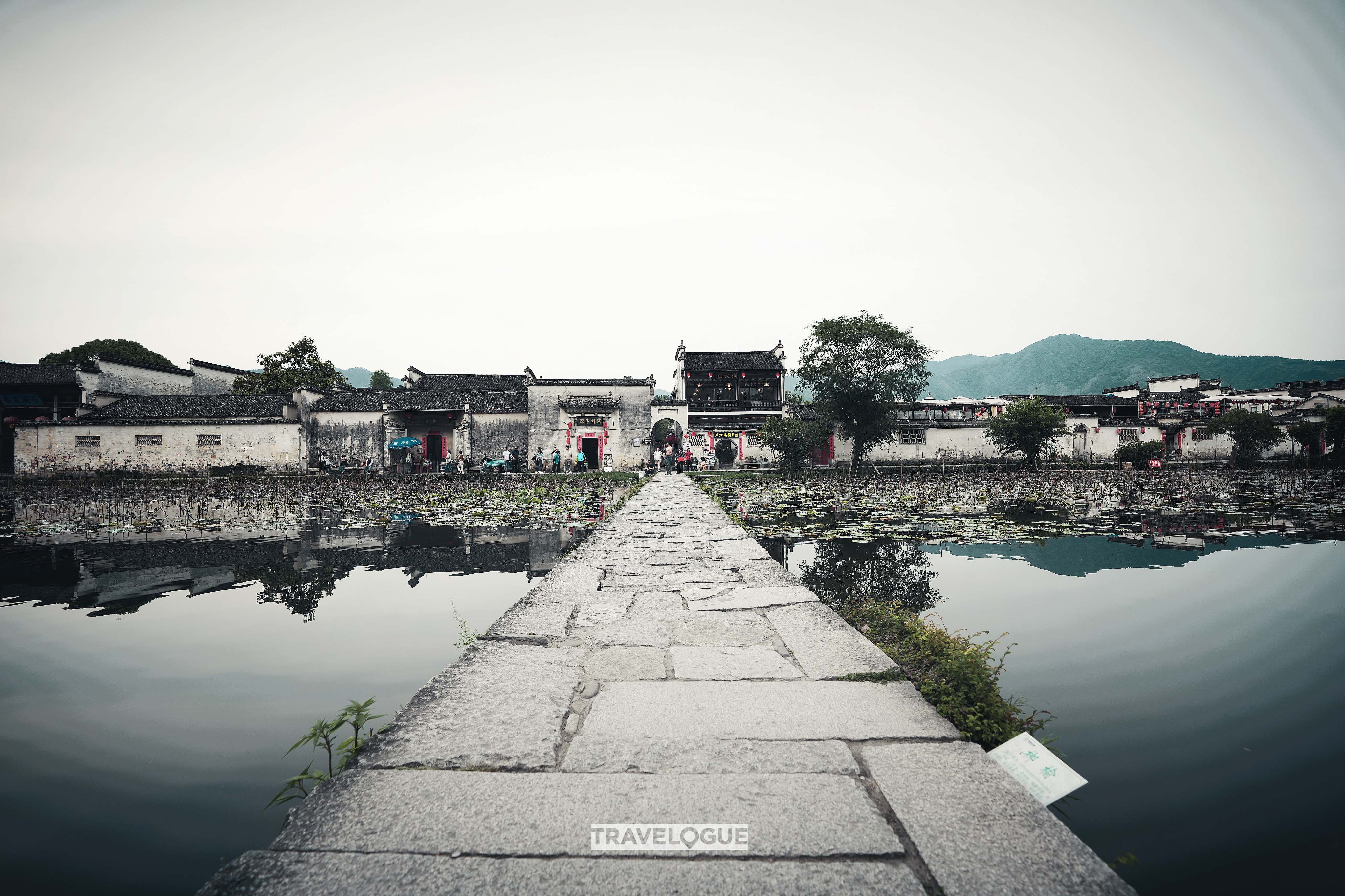 An unobstructed view of Hongcun Village, east China's Anhui Province. /CGTN