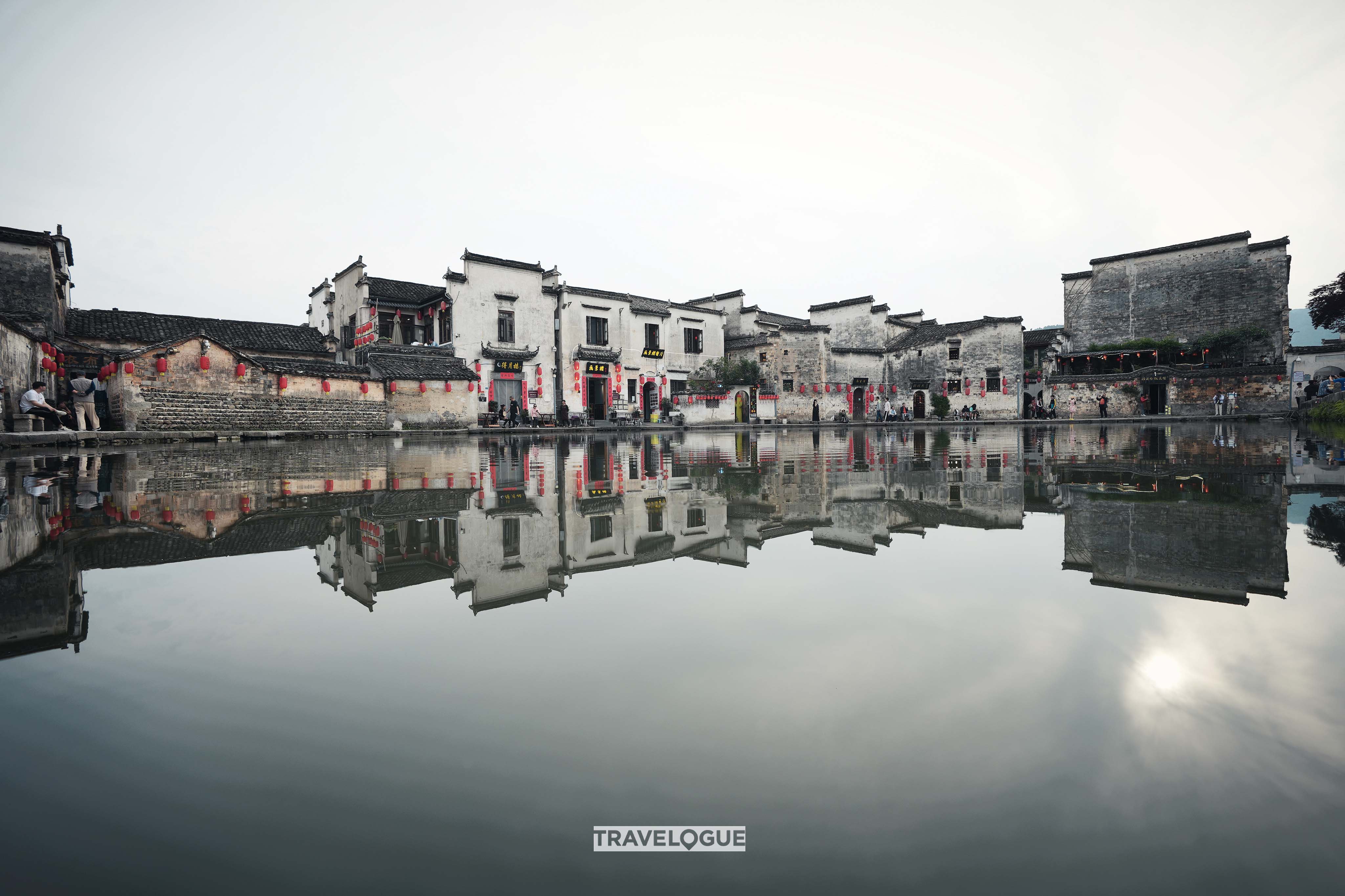 An unobstructed view of Hongcun Village, east China's Anhui Province. /CGTN