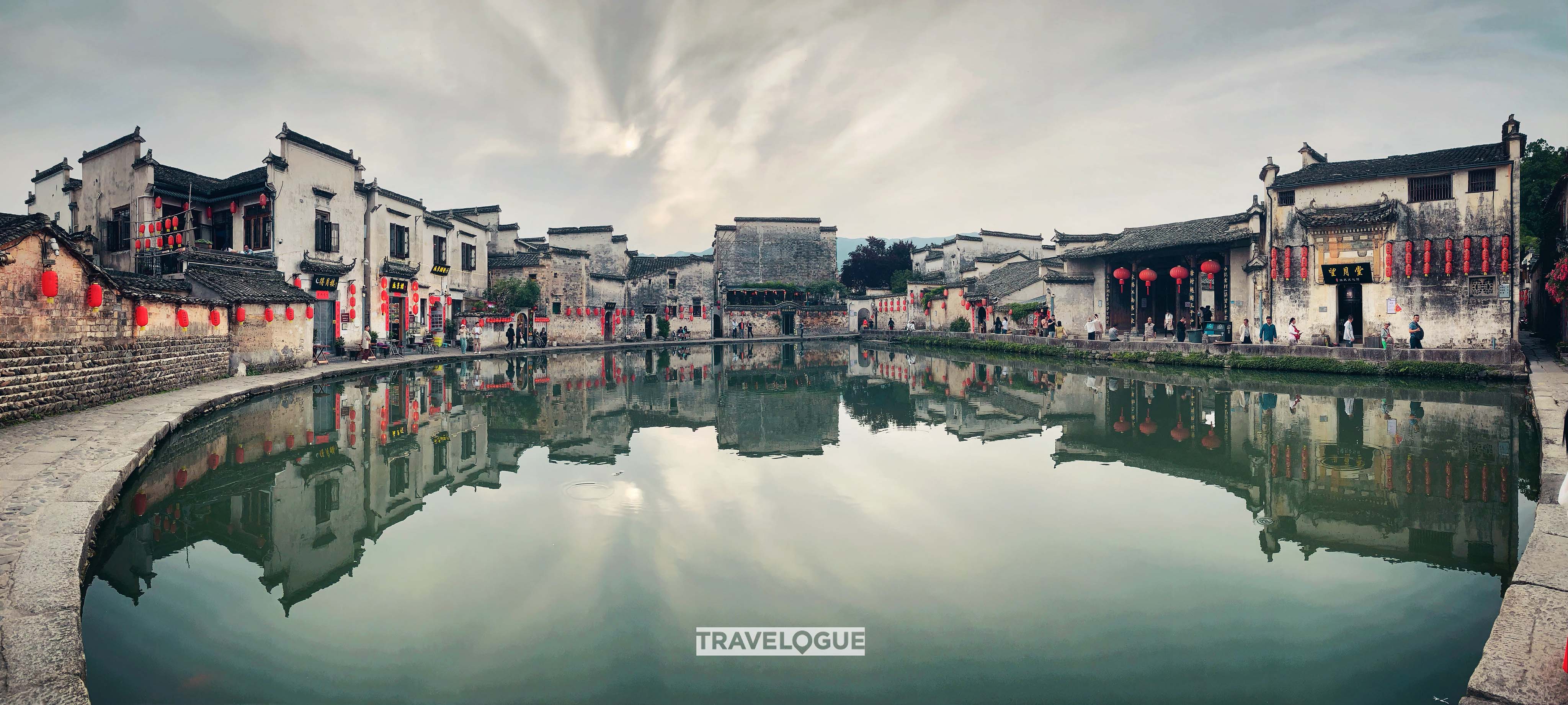 An unobstructed view of Hongcun Village, east China's Anhui Province. /CGTN