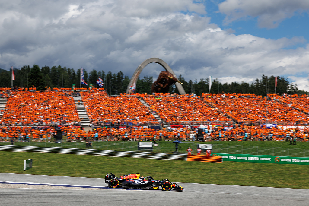 Max Verstappen of Red Bull Racing drives during the F1 Grand Prix of Austria at Red Bull Ring in Spielberg, Austria, July 2, 2023. /CFP