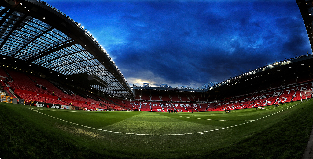 A file photo of the Old Trafford Stadium, the home ground of Manchester United. /CFP
