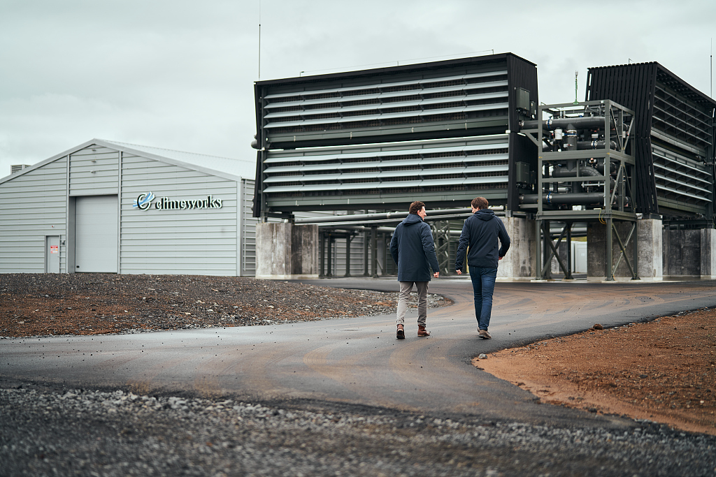World's first large-scale carbon dioxide removal plant ran by Climeworks in Iceland, September 15, 2021. /CFP
