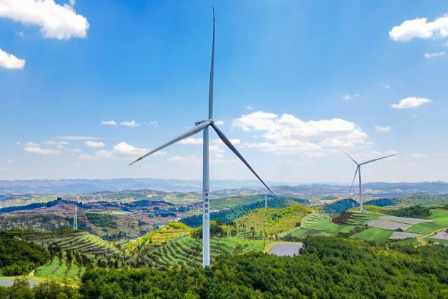 The wind turbines of Honghe Yongning wind power plant in Honghe Hani and Yi Autonomous Prefecture, southwest China's Yunnan Province, May 16, 2023. /Xinhua