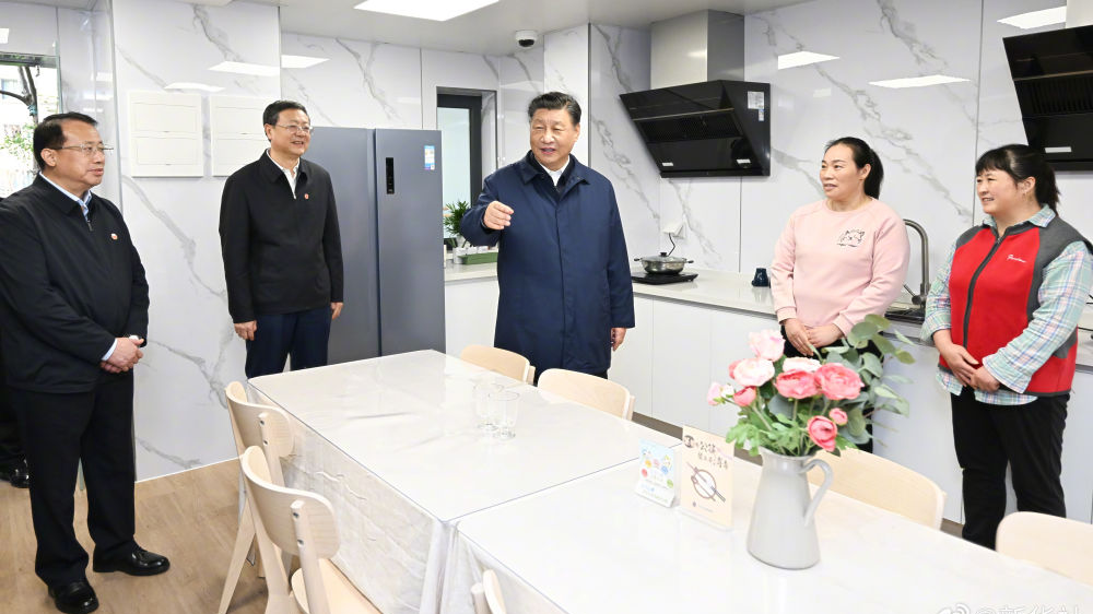 Xi Jinping, general secretary of the Communist Party of China Central Committee, makes an inspection tour in east China's Shanghai from November 28 to 29, 2023. /Xinhua