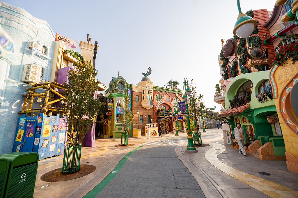 A photo taken on November 29, 2023 shows the Zootopia theme park at Shanghai Disney Resort, China. /CFP