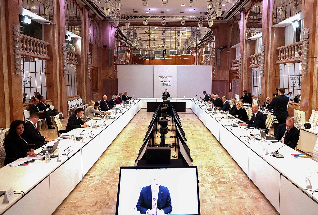 A view of the International Olympic Committee Executive Board meeting in Paris, France, November 29, 2023. /CFP