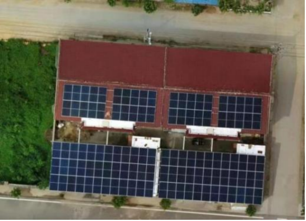 Rooftop solar station in Lancao County of central China's Henan Province. /Photo courtesy to Tsinghua University