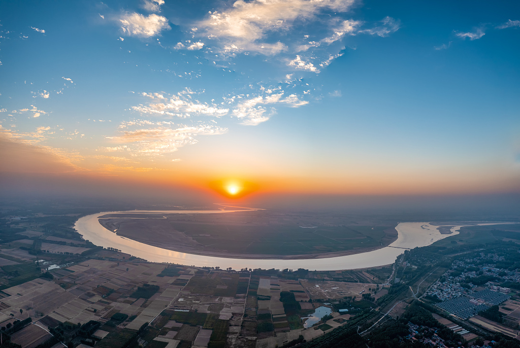 Scenery of the Yellow River in Lancao County of central China's Henan Province. /CFP