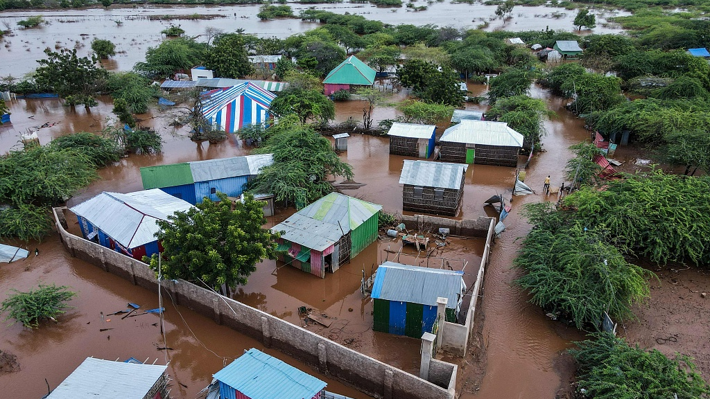 Flooded area in Dolow, southern Gedo region of Somalia, November 25, 2023. /CFP