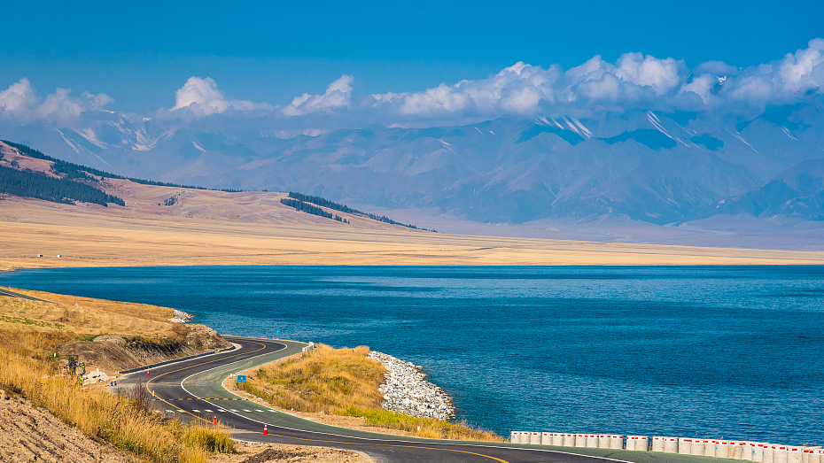 Live: View of Sayram Lake 'the last teardrop of the Atlantic' in NW China's Xinjiang