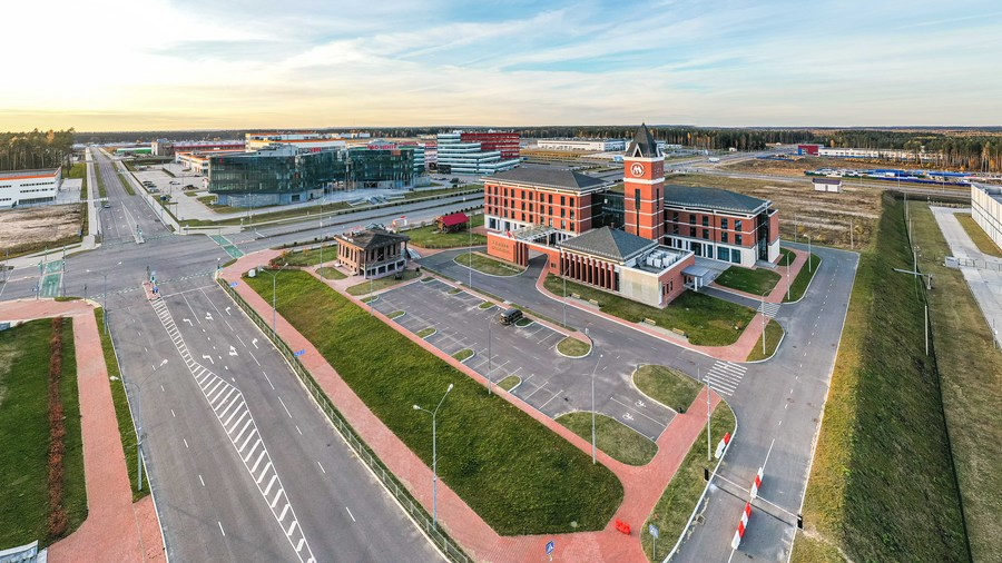 A general view of the China-Belarus Industrial Park 