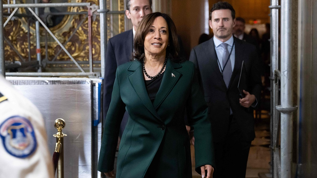 U.S. Vice President Kamala Harris arrives at the Capitol in Washington, DC, United States, December 5, 2023. /CFP