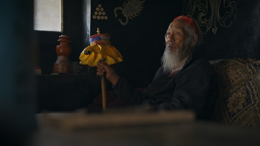 A screenshot of Grandpa Nyima from the documentary. /CGTN
