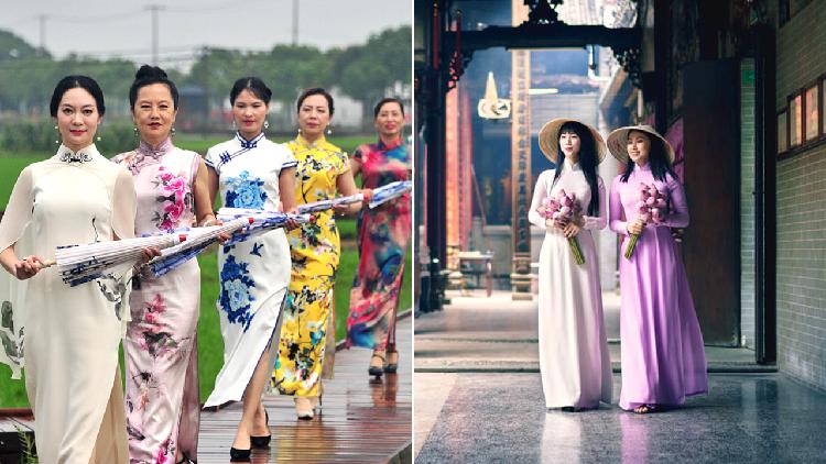 Amazon.com: Vietnamese Traditional Ao Dai For Women, Ao Dai For Women, Vietnamese  Dress For Women, Ao Dai Dress For Women A39 (XL) : Handmade Products