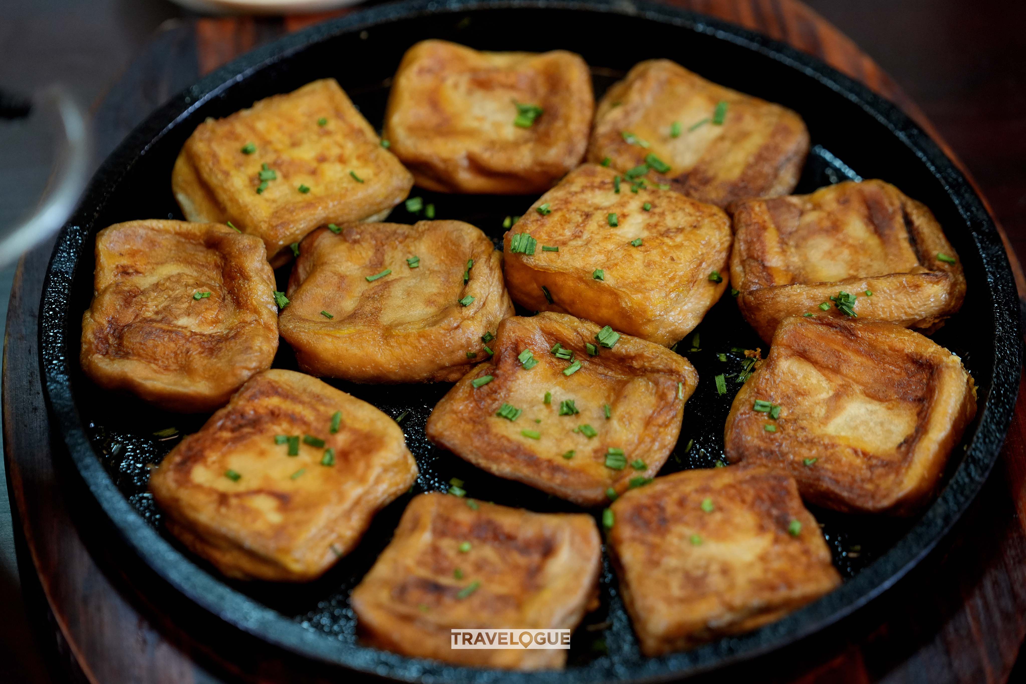 An undated photo shows the deep-fried hairy tofu in east China's Anhui Province. /CGTN