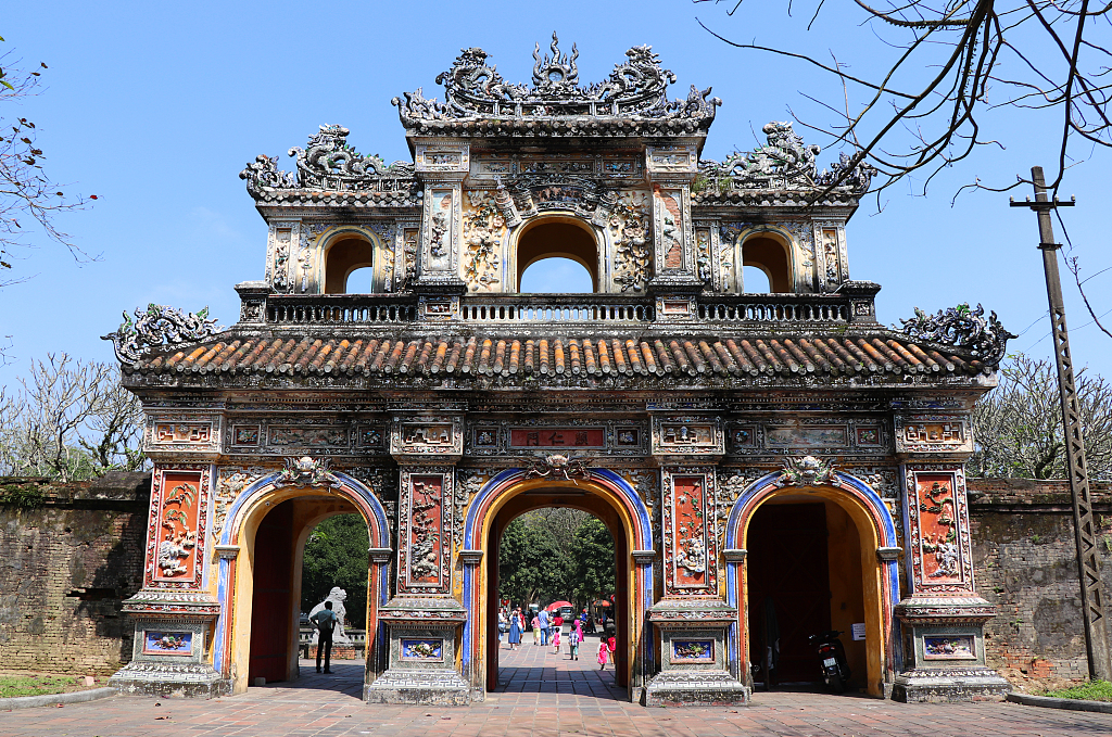 A file photo shows Cua Hien Nhon, the east gate of the Purple Forbidden City within the Imperial City of Hue in Vietnam. /CFP