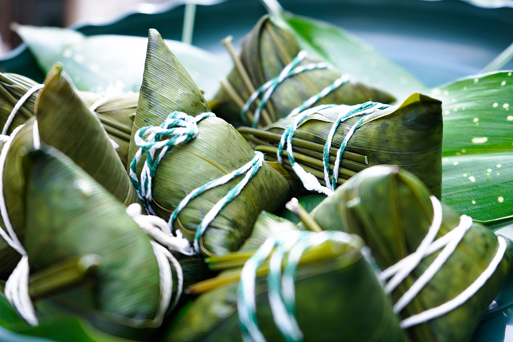 A file photo shows zongzi, or glutinous rice dumplings, a snack enjoyed in Asian countries. /CFP