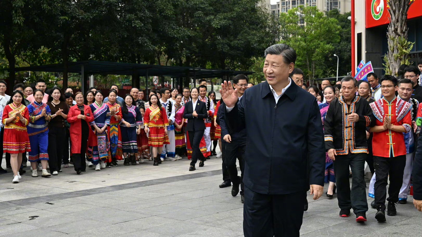 President Xi Jinping inspects Nanning City, capital of south China's Guangxi Zhuang Autonomous Region, December 14, 2023. /Xinhua