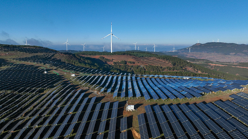 The wind energy photovoltaic project, China's Guizhou Province, November 19, 2023. /CFP