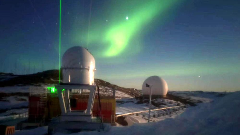 The prototype of China's Antarctic TianMu Time-domain Astronomical Observation Array observes aurora. /SHAO under the CAS