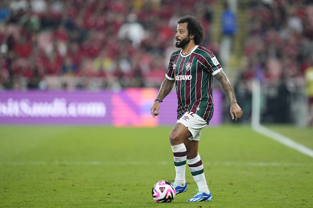 Fluminense's Marcelo controls the ball during their semifinal clash with Al Ahly at the FIFA Club World Cup in Jeddah, Saudi Arabia, December 18, 2023. /CFP