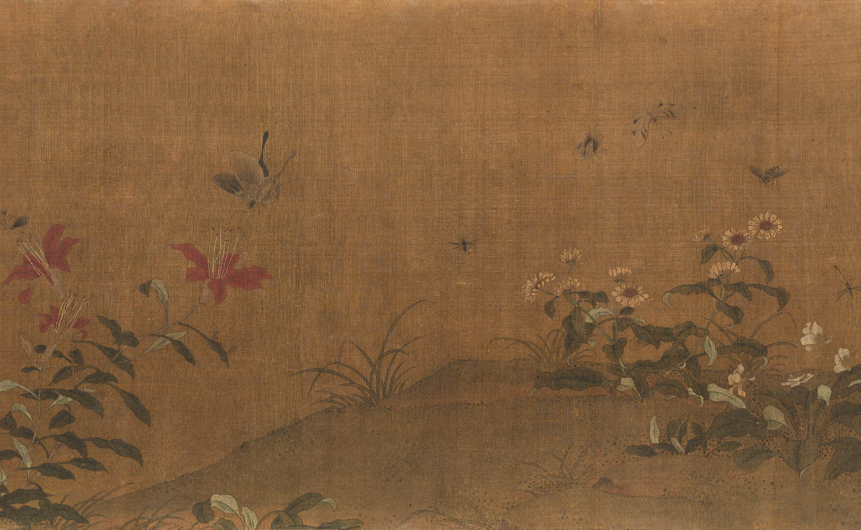 Northern Song Dynasty painting captures flowers, insects