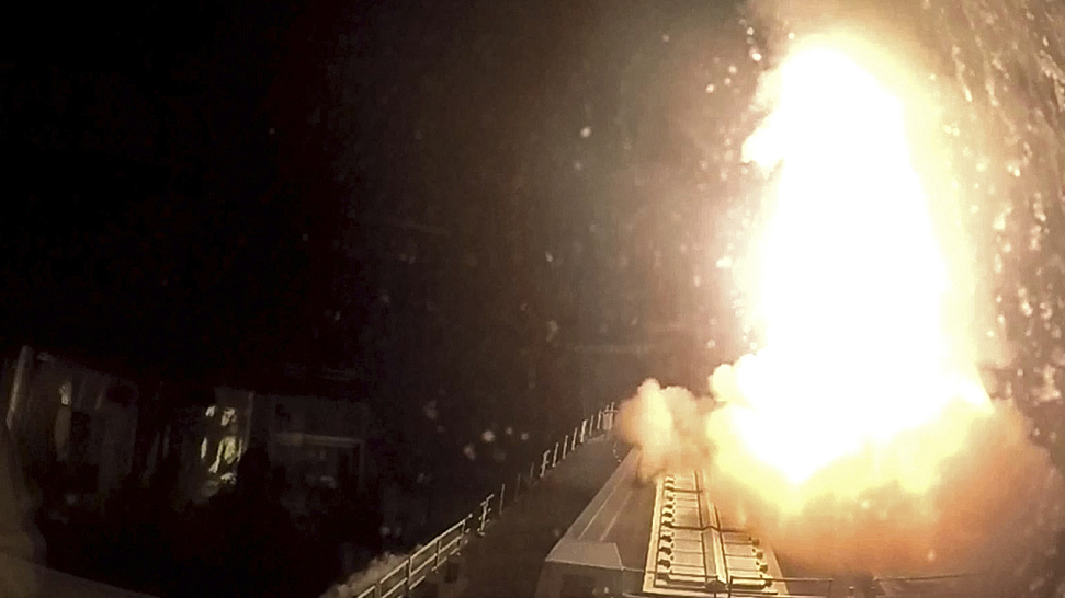 A Royal Navy warship has shot down a suspected attack drone targeting commercial ships in the Red Sea, December 16, 2023. /CFP