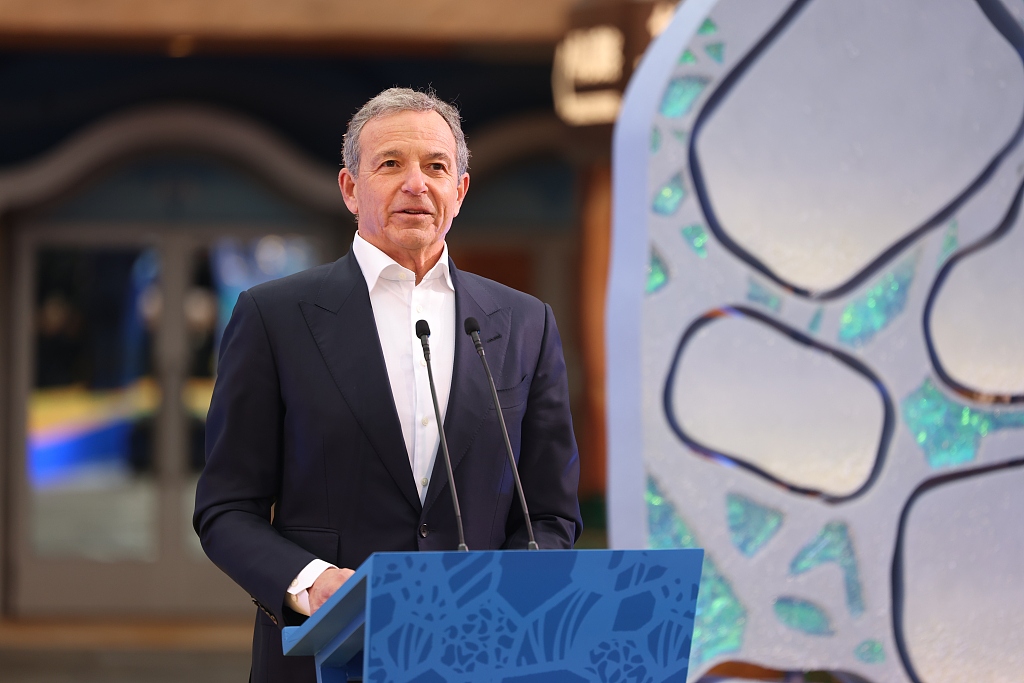 Robert Iger, Chief Executive Officer of the Walt Disney Company, attends the opening ceremony of the Zootopia-themed area at the Shanghai Disney Resort on December 19, 2023. /CFP