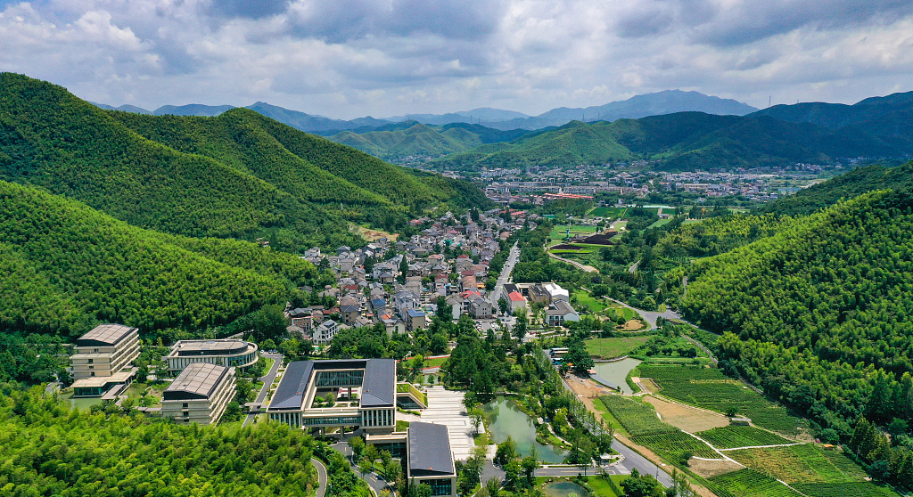 The view of Yucun Village in east China's Zhejiang Province. /VCG