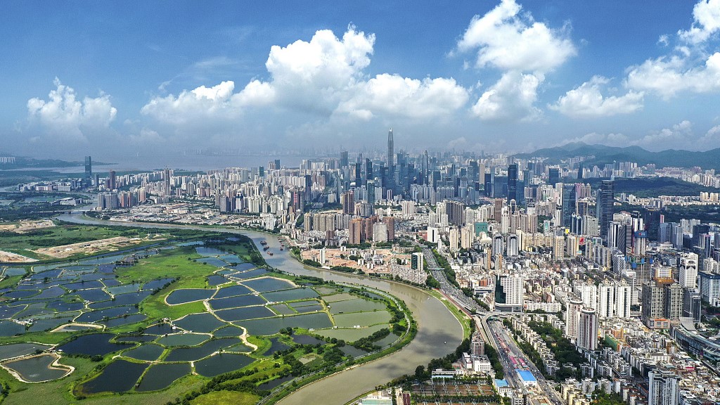 A view of southeastern China's Shenzhen, August 24, 2020. /CFP